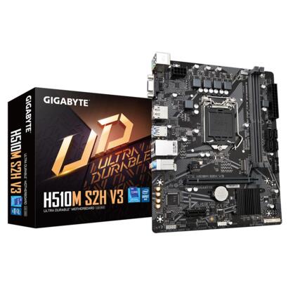 Gigabyte H510M S2H V3, DDR4, M.2, DP/HDMI/DVI, Soc 1200