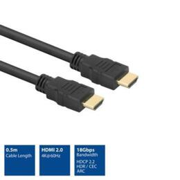 ACT 4K high speed HDMI kabel V2.0 (AWG30) M/M 0,5 meter