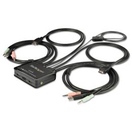 StarTech 2-poorts HDMI KVM switch 4K met audio en kabels