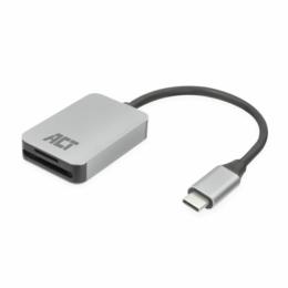 ACT AC7056 USB-C TOG kaartlezer voor SD/micro SD aluminium