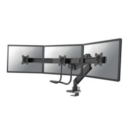 Neomounts NM-D775DX3BLACK monitorarm met crossbar tot 27"