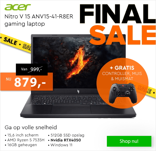 Gaming laptop aanbieding